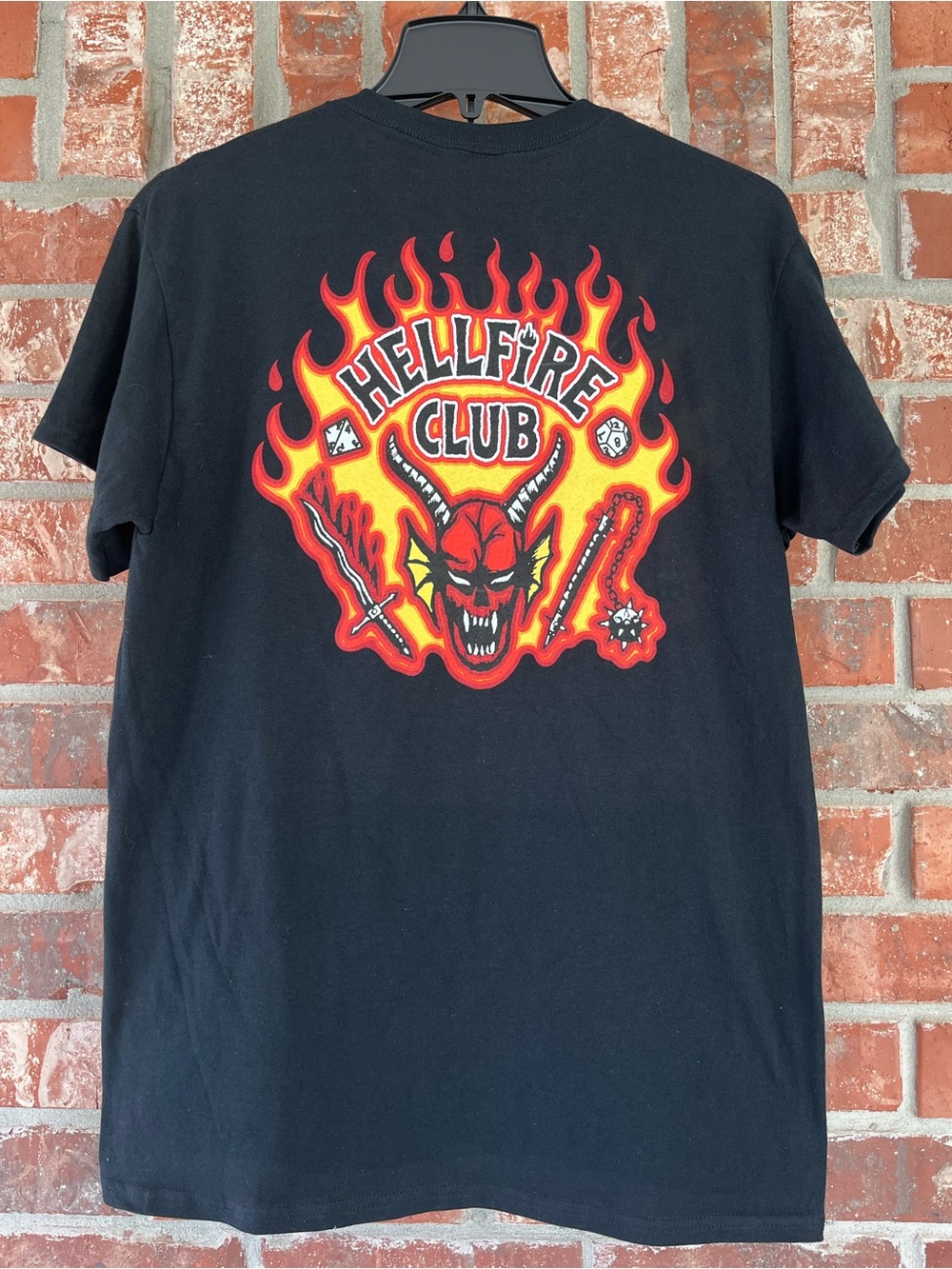Stranger Things "Hellfire Club" Short Sleeve Graphic Tee Size Med or Large NWOT
